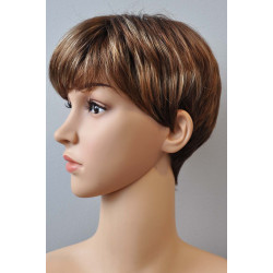 Peruka Krótka Brąz z Pasemkami Zuza 3 8/27/26+8