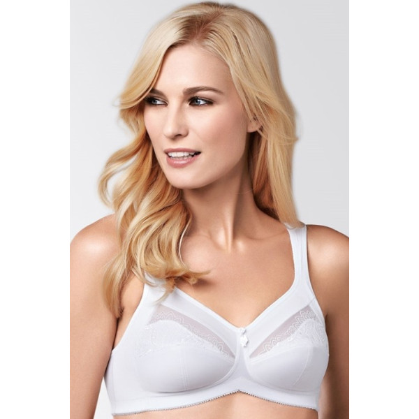 Elegancki miękki biustonosz bez fiszbin biały Amoena Isadora SB 0947