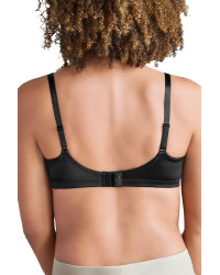 Miękki gorset bez fiszbin z kieszonkami i koronką Amoena Isabel black