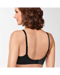 Miękki gorset bez fiszbin z kieszonkami i koronką Amoena Isabel black