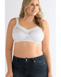 Elegancki miękki biustonosz bez fiszbin biały Amoena Isadora SB 0947