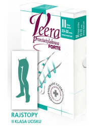 Rajstopy Przeciwżylakowe Veera Forte CCL2 Czarne II Klasa Ucisku