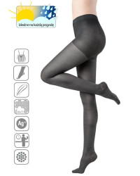 Rajstopy Przeciwżylakowe Veera 70 den Mikrofibra Melanż Ucisk Profilaktyczny