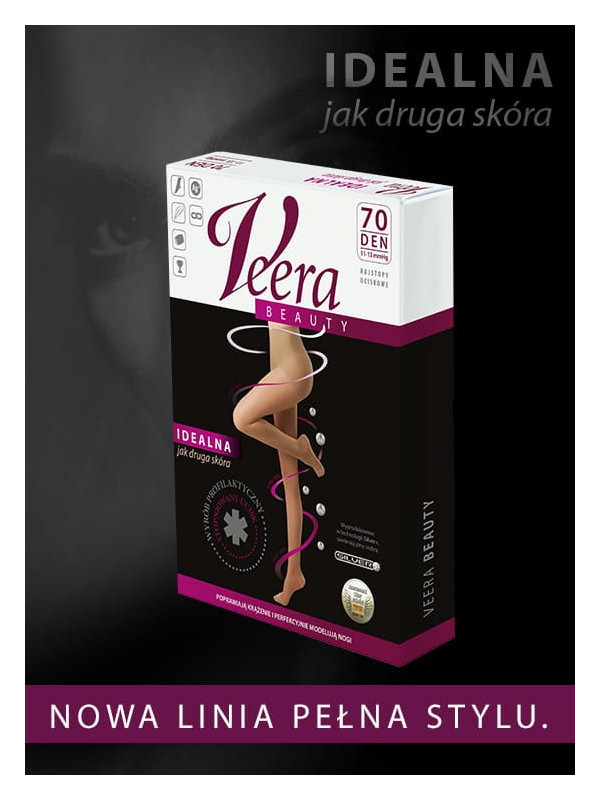 Rajstopy Medyczne Uciskowe VEERA BEAUTY 70 DEN SOLEI