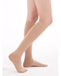 Podkolanówki Przeciwżylakowe Veera Forte CCL2 Czarne Otwarte palce II Klasa Ucisku