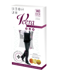 Skarpety przeciwżylakowe Veera MEN 140 den męskie czarne