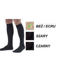 Skarpety przeciwżylakowe Veera MEN 140 den męskie beżowe