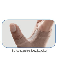 Rękaw kompresyjny na obrzęk limfatyczny samonośny krótki z mitenką Veno Elegance Thuasne