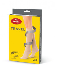 Skarpety podróżne Travel Socks Damskie Pani Teresa PT 0419 Beżowe