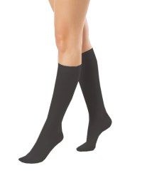 Podkolanówki Przeciwżylakowe Pani Teresa 1 klasa kompresji Zamknięte Krótkie PT 0408 Czarne - Podkolanówki medyczne uciskowe