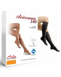 Podkolanówki Przeciwżylakowe Aries Avicenum 140 Czarne