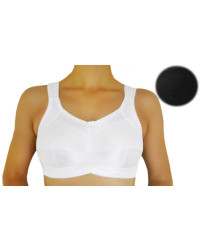 Biustonosz bez fiszbin dla amazonek po operacji czarny Afma 14-2