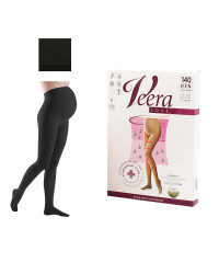 Rajstopy Ciążowe Przeciwżylakowe Veera Klasa Ucisku I 140 DEN Czarne
