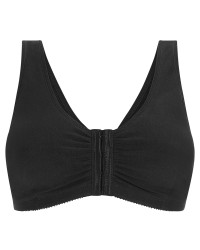 Biustonosz wypoczynkowy miękki z bawełny czarny Amoena Frances SB 2128