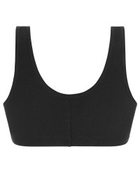 Biustonosz wypoczynkowy miękki z bawełny czarny Amoena Frances SB 2128