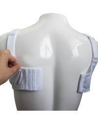 Biustonosz dla amazonek do protez piersi biały Thuasne Klaudia