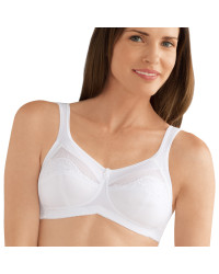 Elegancki miękki biustonosz bez fiszbin biały Amoena Isadora SB 0947