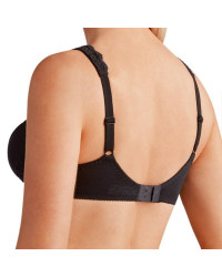 Biustonosz do protez piersi bez fiszbin czarny Amoena Jasmin SB