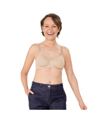 Biustonosz po rekonstrukcji piersi beżowy Amoena Mara SBP 1150