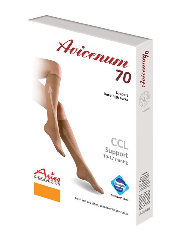 Podkolanówki uciskowe Aries Avicenum 70 DEN