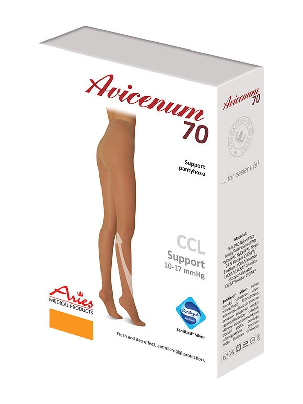 Rajstopy przeciwżylakowe profilaktyczne Aries Avicenum 70 DEN