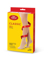 Rajstopy Przeciwżylakowe Ciążowe Pani Teresa uciskowe 1 klasa kompresji krótkie PT 0411 Czarne