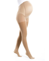 Rajstopy Przeciwżylakowe Ciążowe Pani Teresa uciskowe 1 klasa kompresji Długie PT 0411 Beżowe