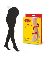 Rajstopy Przeciwżylakowe Pani Teresa ciążowe uciskowe 2 klasa kompresji Długie PT 0402 Czarne