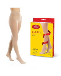 Rajstopy Przeciwżylakowe Pani Teresa 1 klasa kompresji Długie PT 0407 Beżowe - Rajstopy medyczne uciskowe