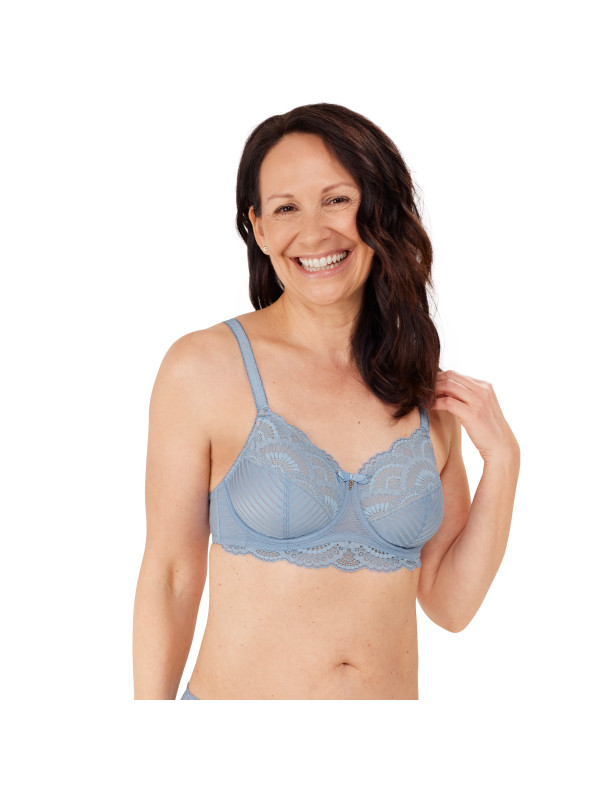 Biustonosz protetyczny z fiszbinami jasnoniebieski Amoena Karolina WB 44829
