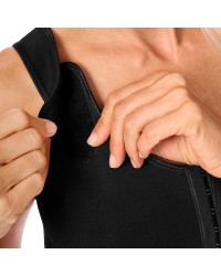 Biustonosz pooperacyjny uciskowy czarny Amoena Sarah SB 0779