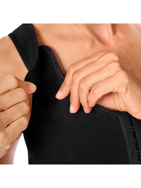 Biustonosz pooperacyjny uciskowy czarny Amoena Sarah SB 0779