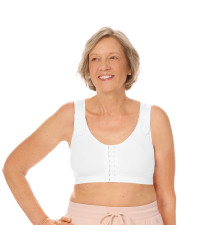 Biustonosz pooperacyjny kompresujący biały Amoena Sarah 0778