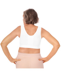 Biustonosz pooperacyjny kompresujący biały Amoena Sarah 0778