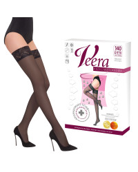 Pończochy Przeciwżylakowe Veera 140 den  Czarne I Klasa Ucisku