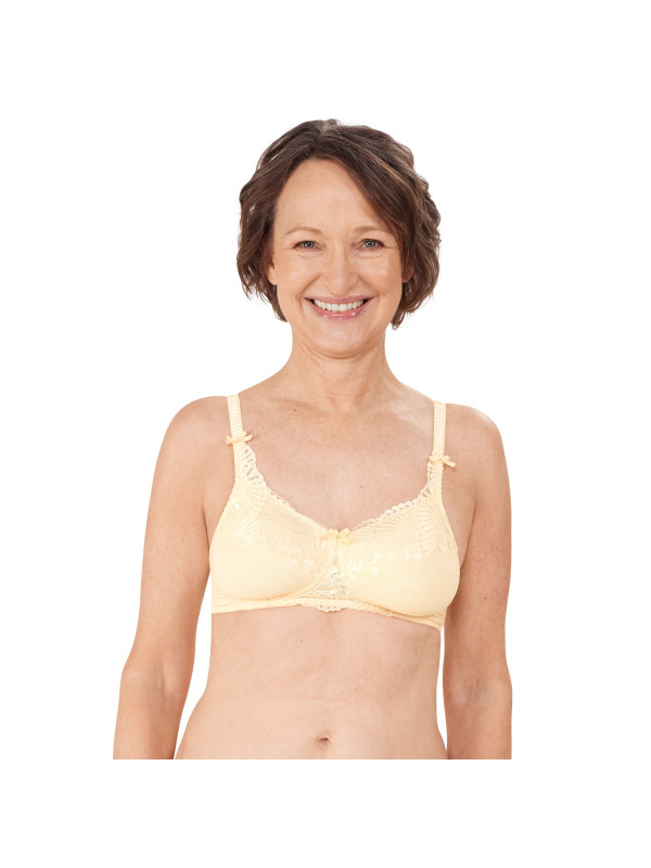 Miękki biustonosz protetyczny bez fiszbin wanilia Amoena Mariella SB 44835