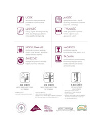 Rajstopy Veera przeciwżylakowa ucisk profilaktyczny 70 DEN visione