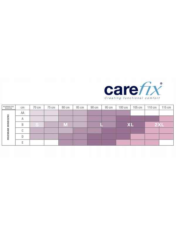 Biustonosz pooperacyjny kompresyjny Carefix Mary czarny