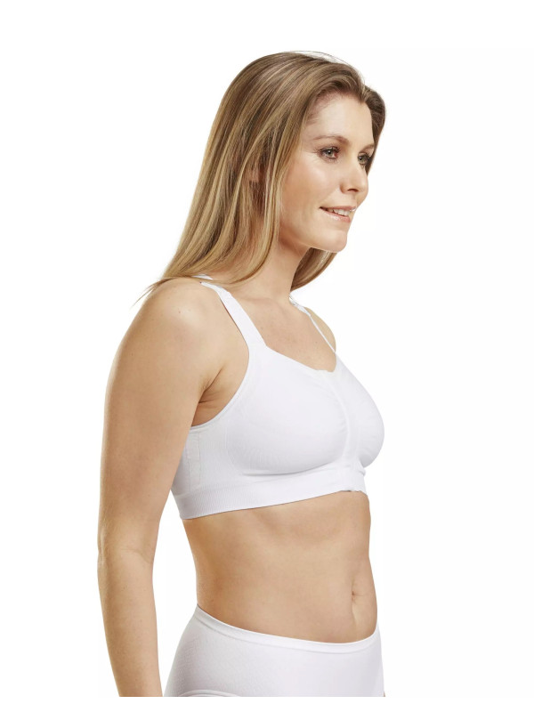 Biustonosz pooperacyjny z kieszonką Carefix Mary biały