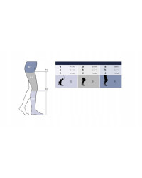SIGVARIS Podkolanówki Style Semitransparent (Magic) CCL2 Długie