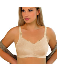 Biustonosz usztywniany bez fiszbin z kieszonkami na protezę Afma 22-9