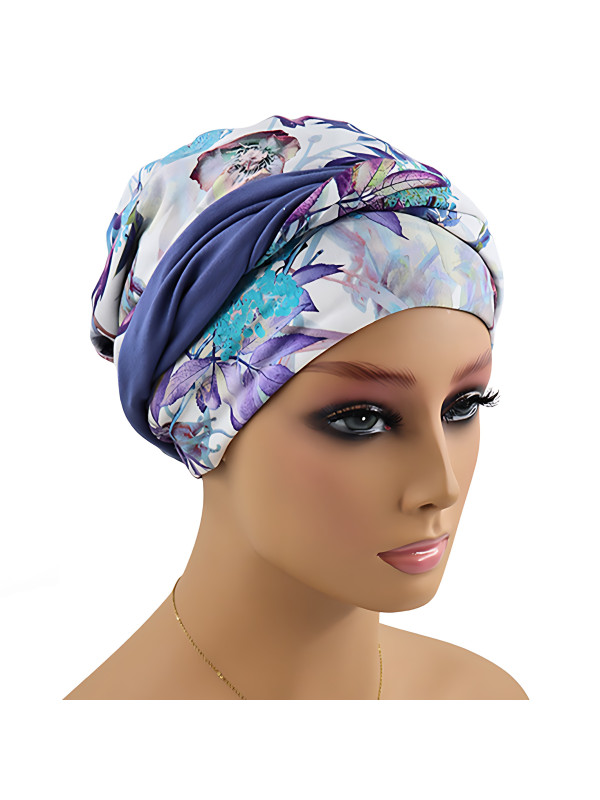 Turban bambusowy z opaską na głowę lub szyję po chemii Grace
