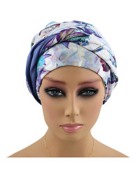 Turban bambusowy z opaską na głowę lub szyję po chemii Grace