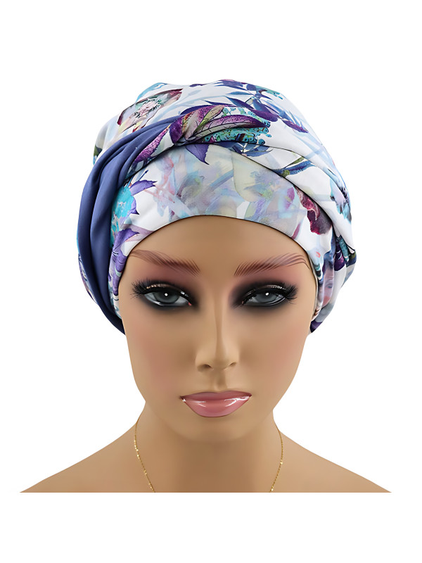 Turban bambusowy z opaską na głowę lub szyję po chemii Grace