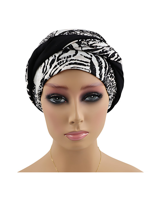 Turban bambusowy z opaską na głowę lub szyję po chemii Grace