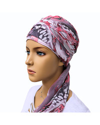 Chusta bandana na lato także po leczeniu onkologicznym Basia Mousseline