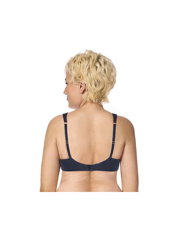 Biustonosz po mastektomii z fiszbinami Amoena Kyra granat WB