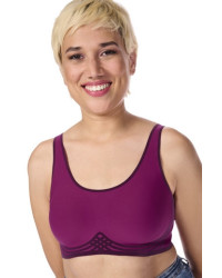 Biustonosz bez fiszbin z kieszonkami na protezę piersi Amoena Clarissa sb