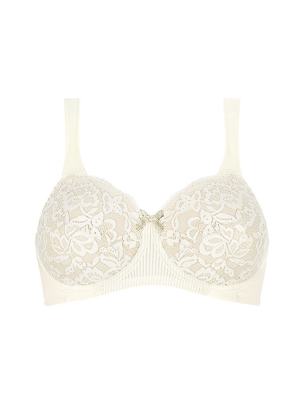 Elegancki biustonosz dla amazonek na fiszbinach z koronką Amoena Kyra wb 44912