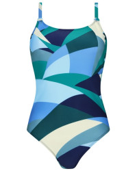 Strój jednoczęściowy na plażę basen z kieszonkami na protezę Amoena Lisbon OP 71752